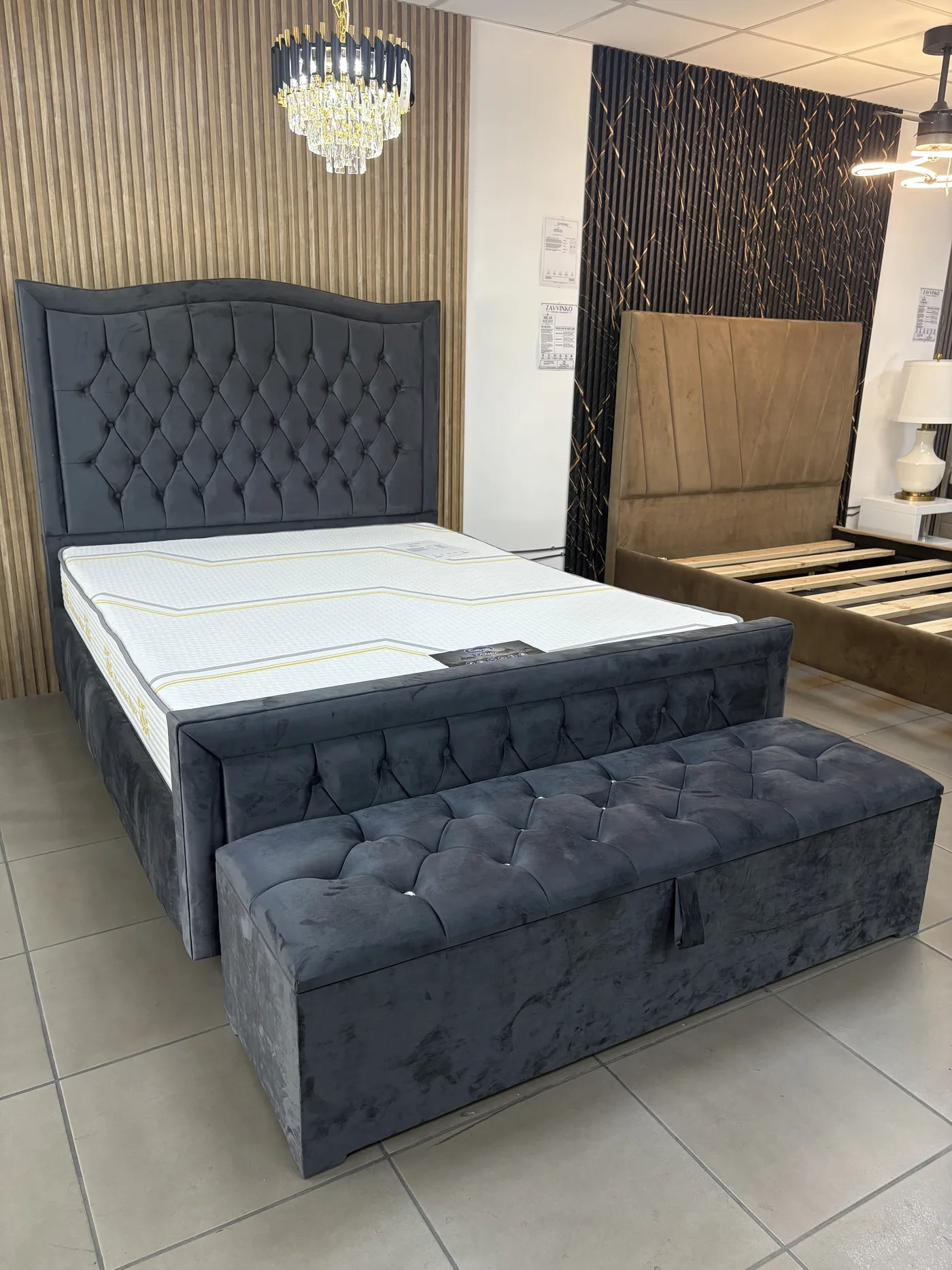 Chelsea Tufted Bed, view 2