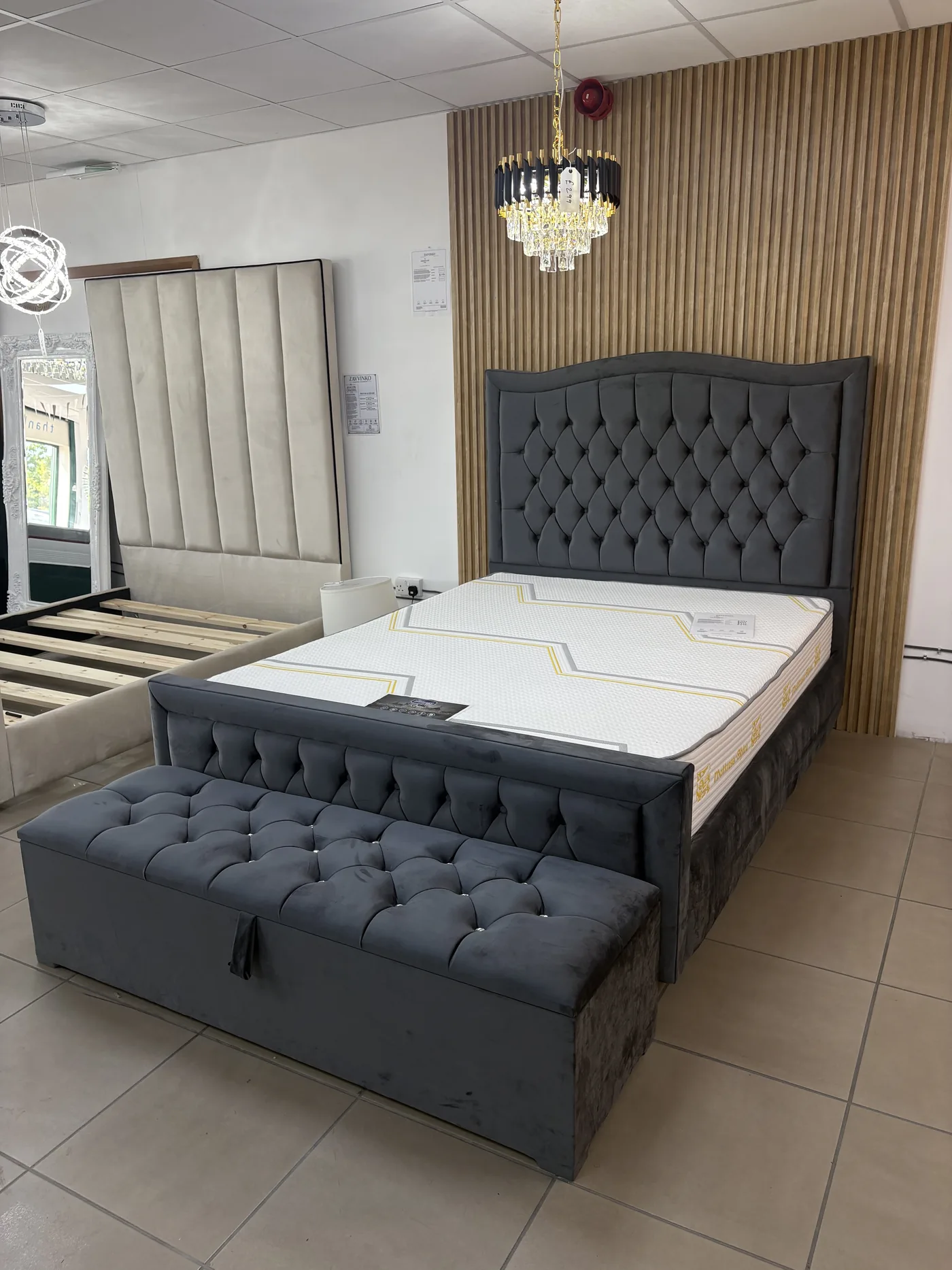 Chelsea Tufted Bed, view 3