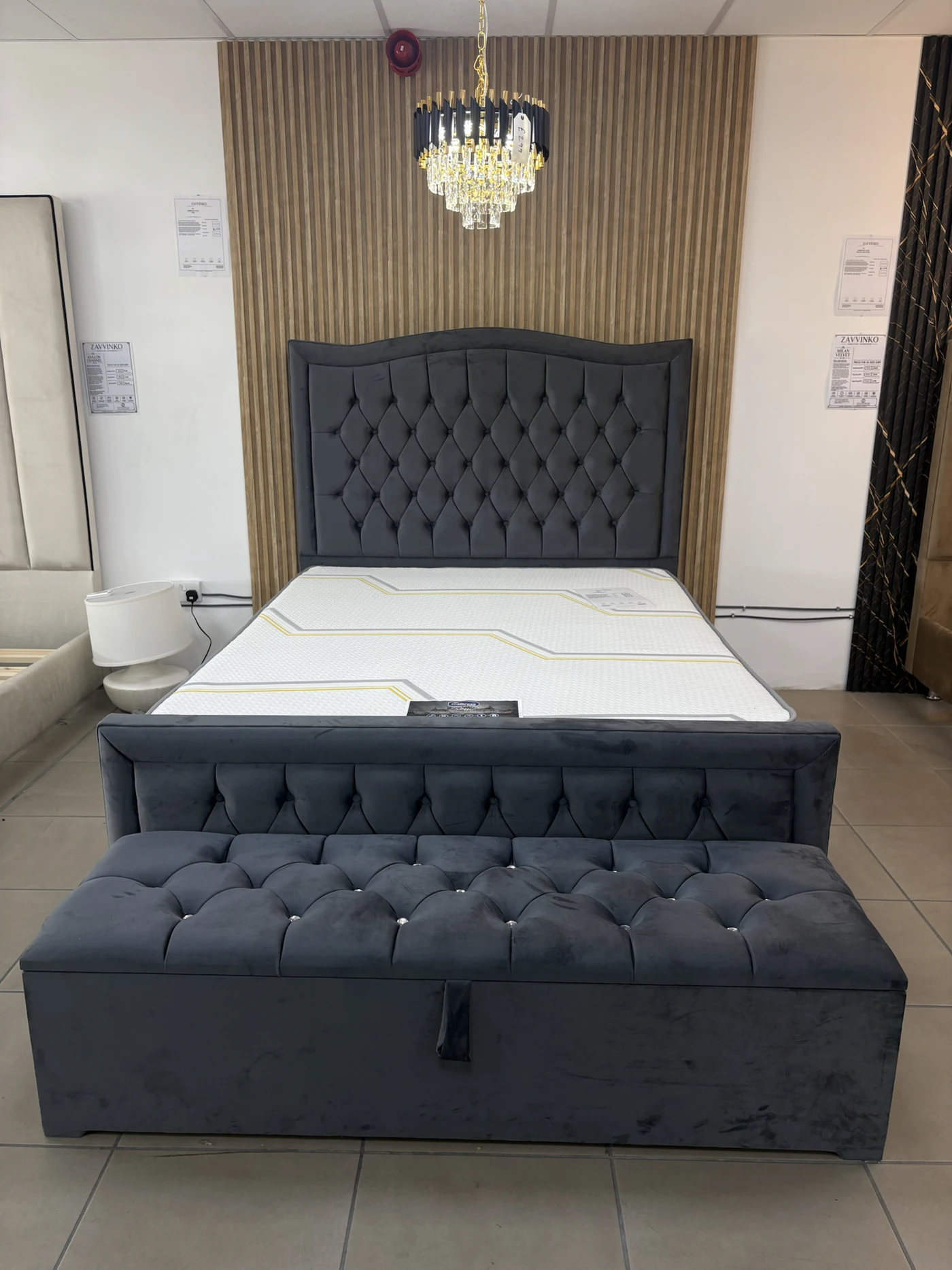 Buttoned Chesterfield Bed