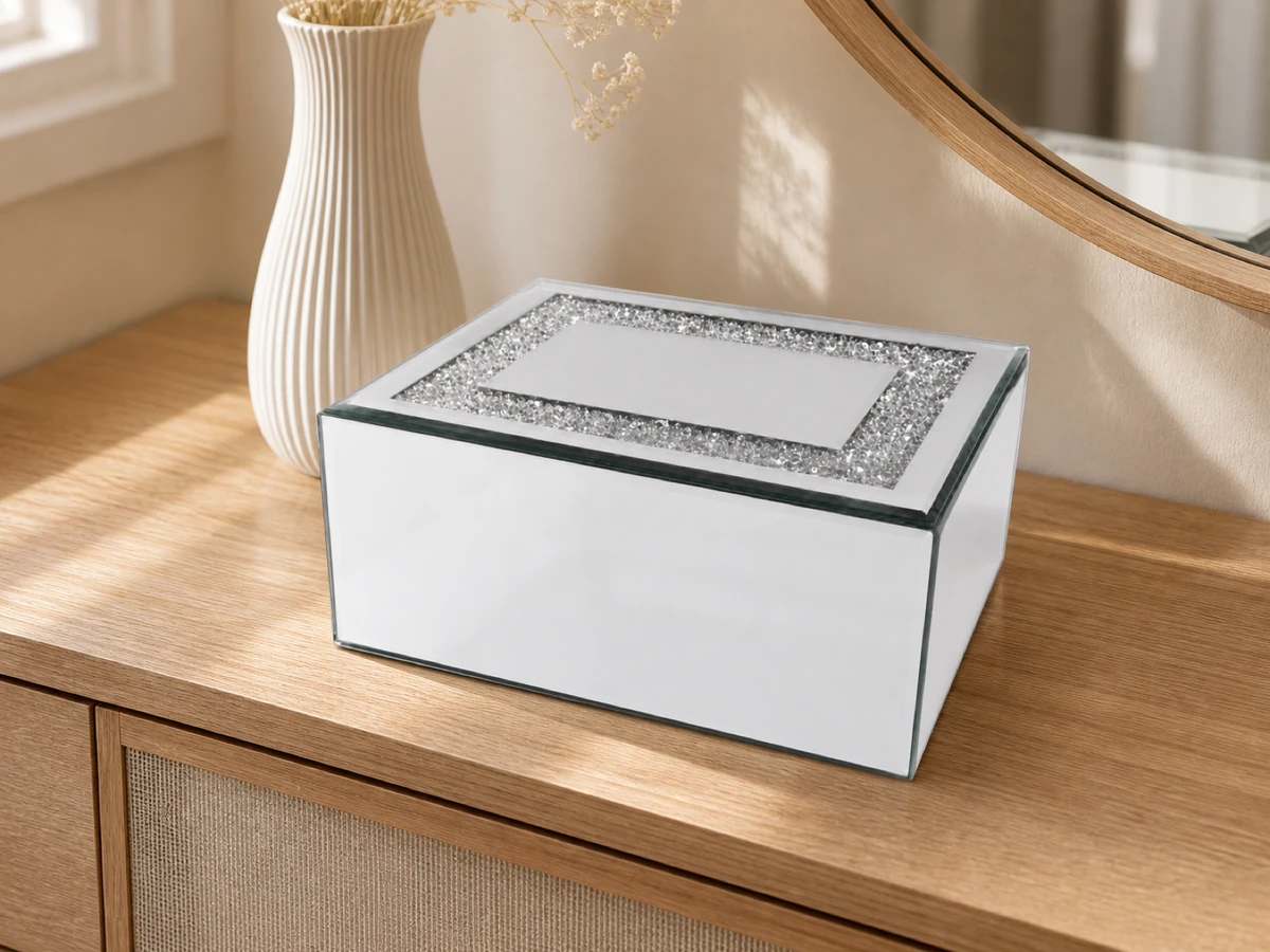 Diamond Crush Border Jewellery Box