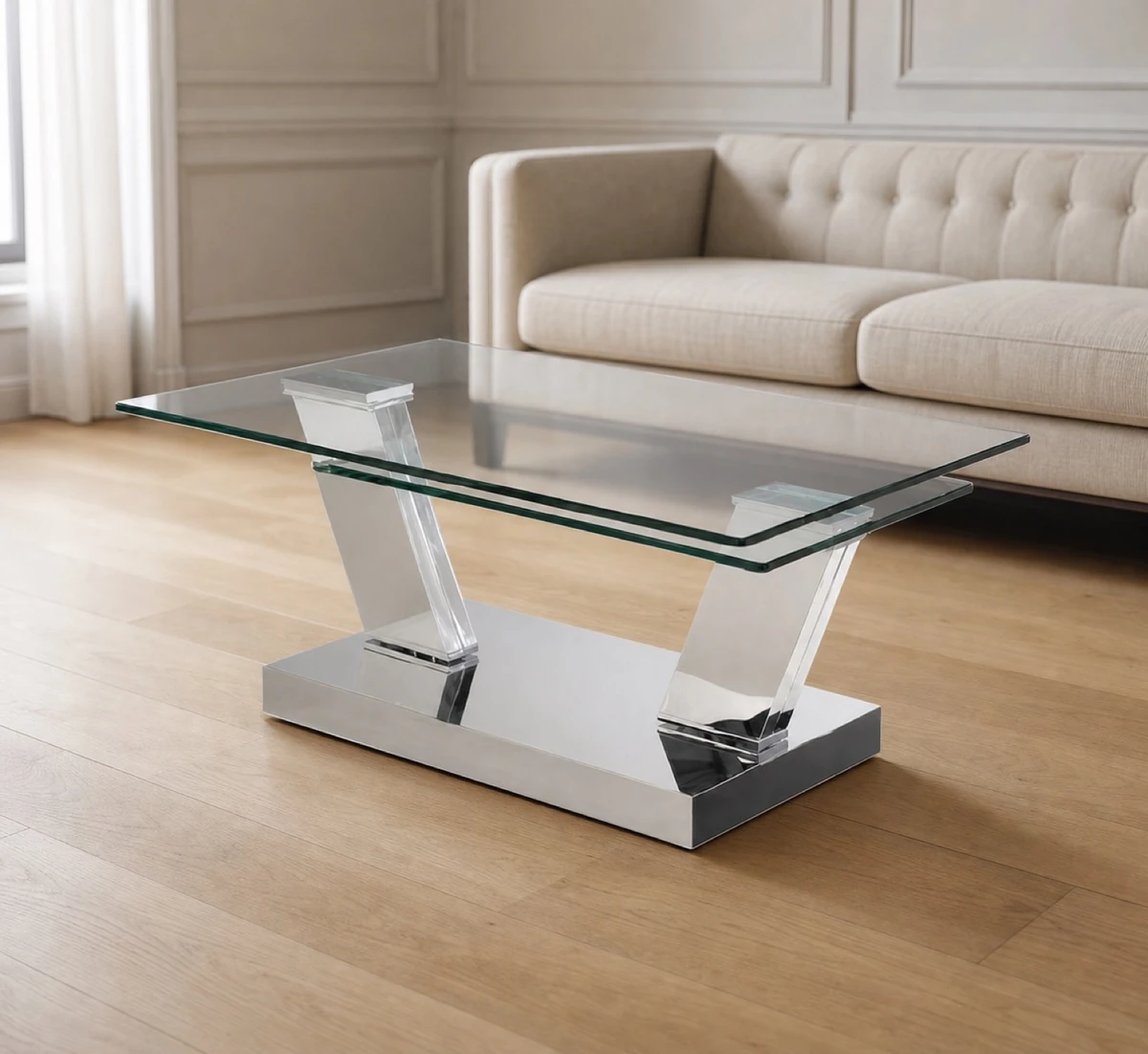 Infinity Rectangular Swivel Coffee Table
