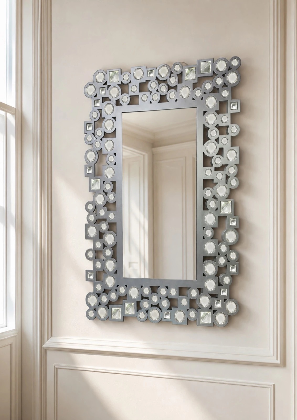 Metal Facia Wall Mirror