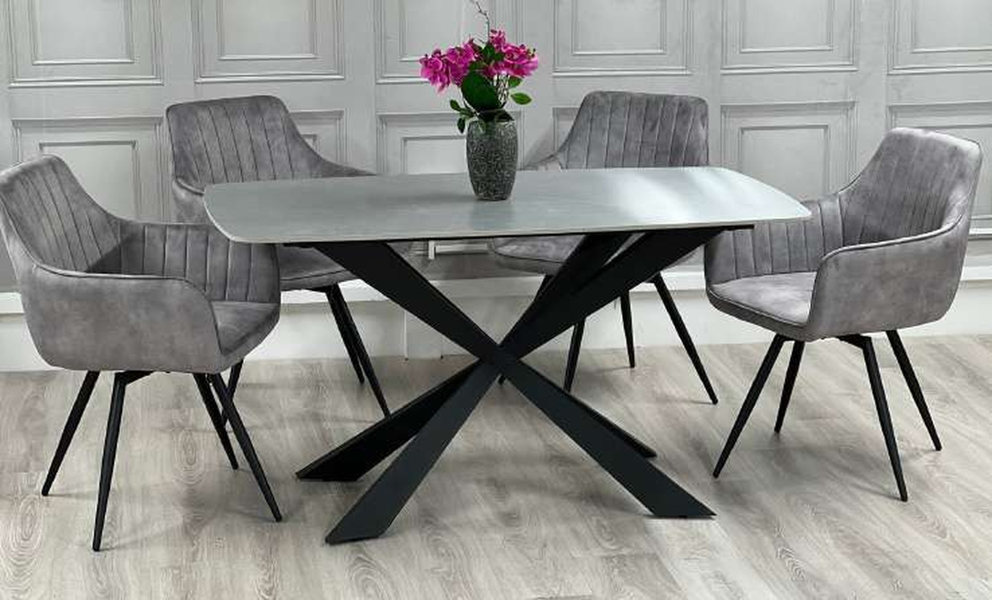 New York Grey Stone Dining Table