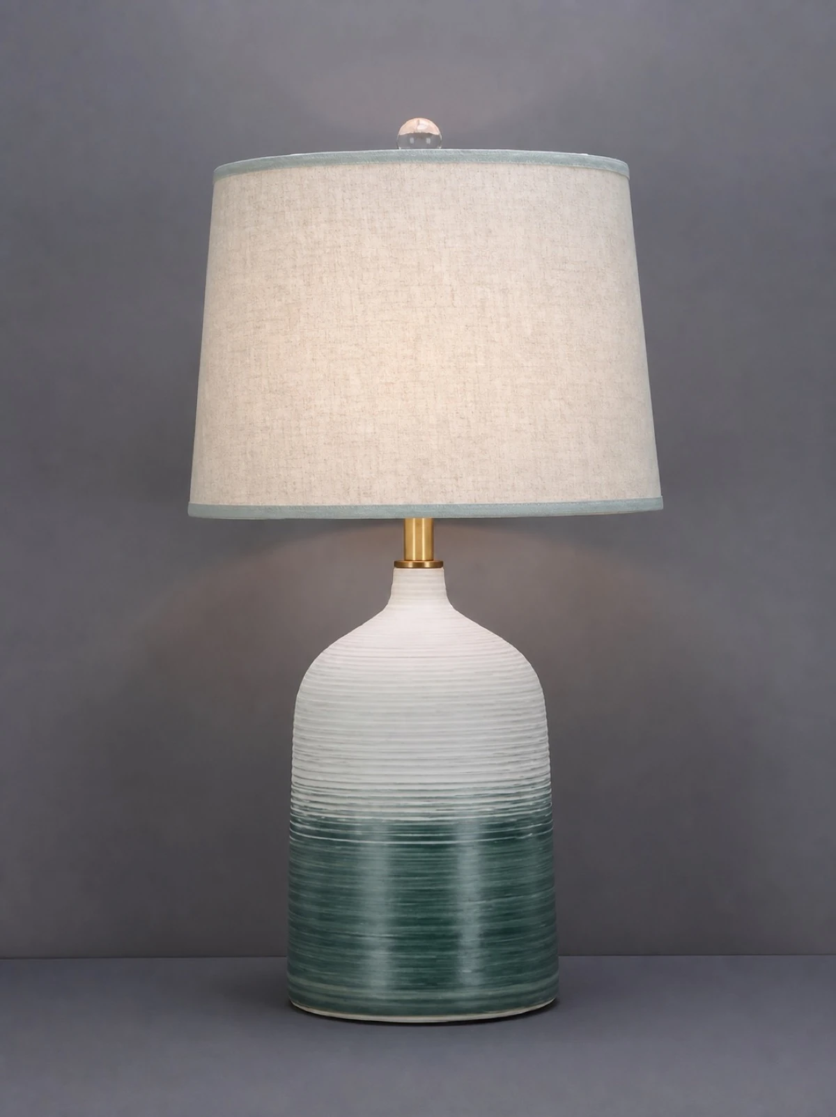 Ombre Teal Table Lamp