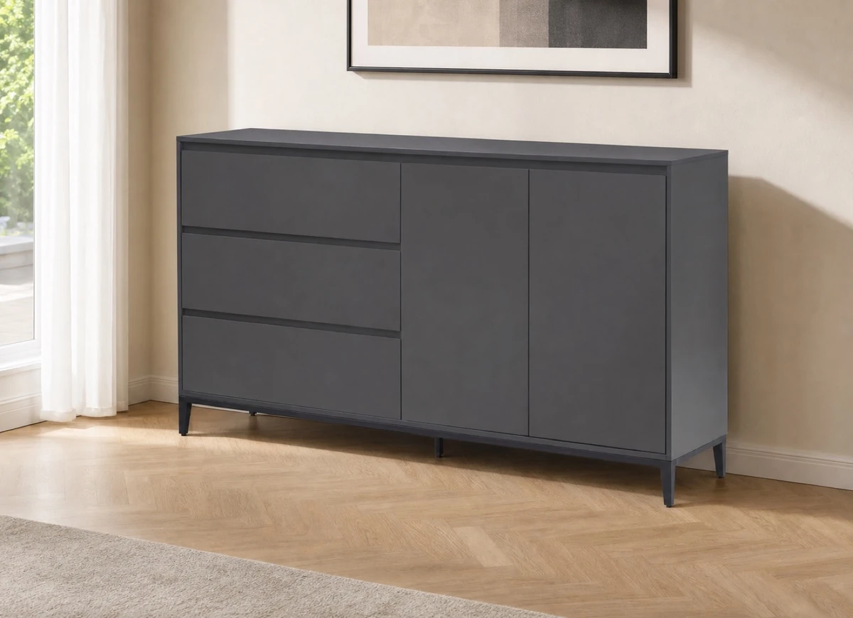 Stockholm Large Sideboard Grey