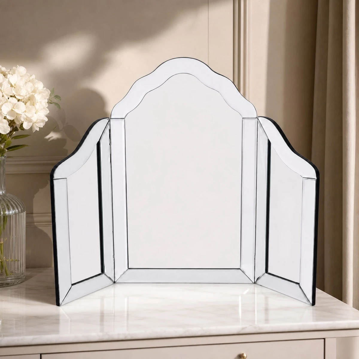 Tri-Fold Vanity Mirror
