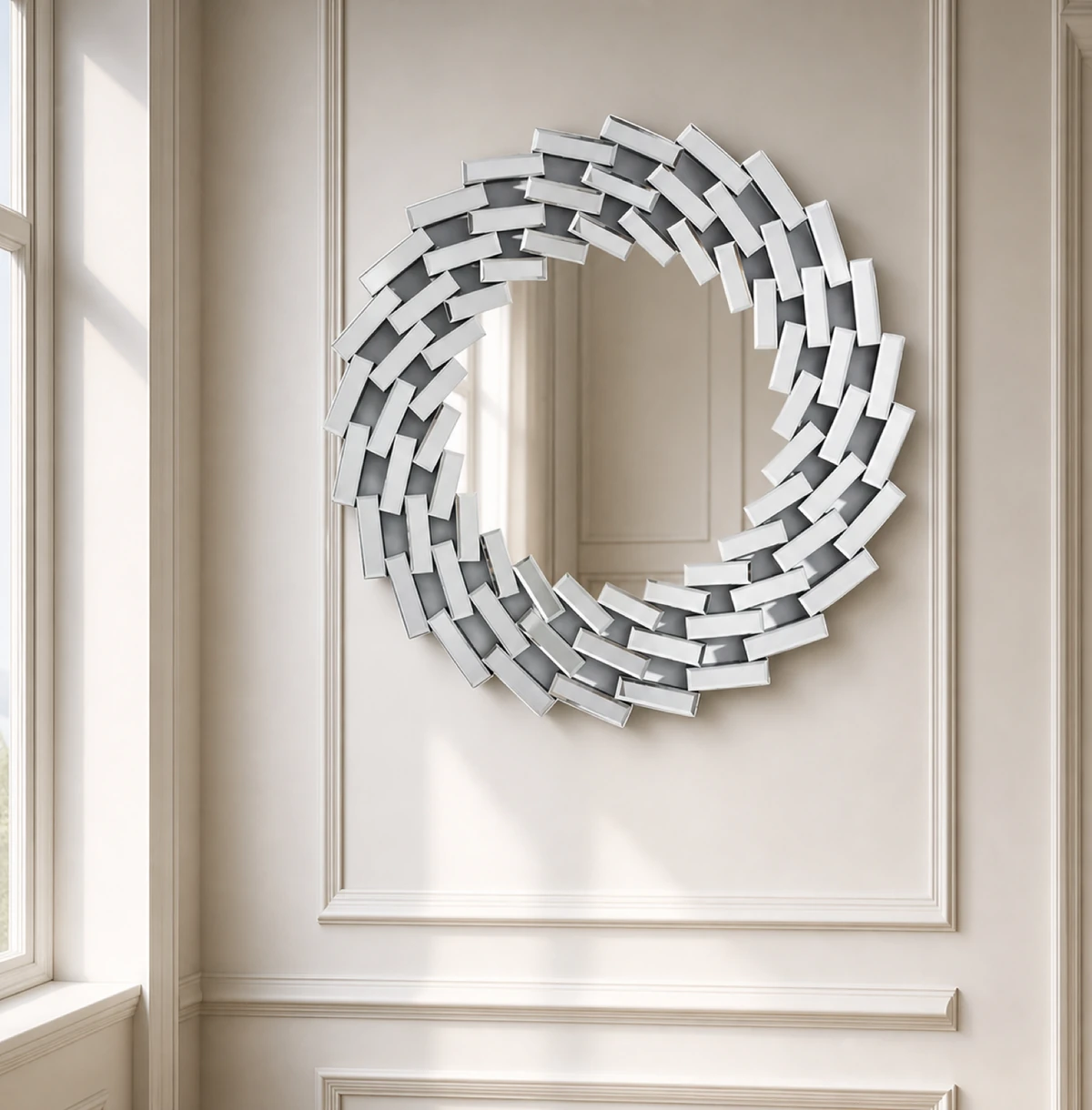 Vortex Round Wall Mirror 90cm