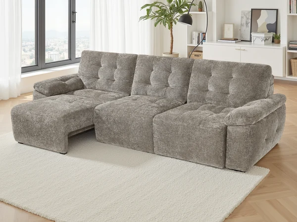 Dallas Electric Sofabed Mushroom, view 2