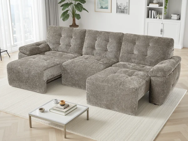 Dallas Electric Sofabed Mushroom, view 3