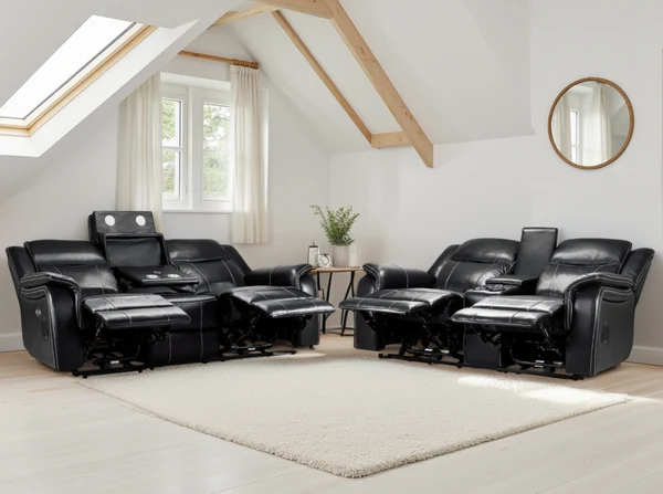 Galaxy Tech Electric Recliner Sofa, view 2