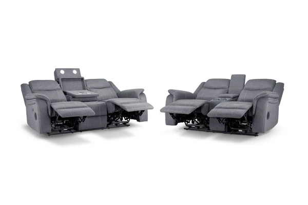 Galaxy Tech Electric Recliner Sofa Fabric, view 3