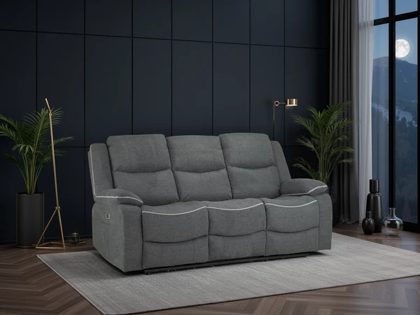 Harald Electric Recliner Sofa Graphite