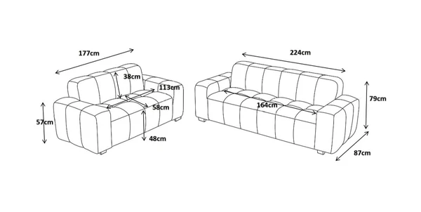 Paris Sofa, view 3