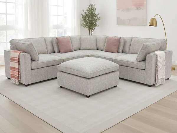 Santorini Sofa with Footstool