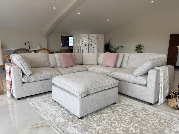 Santorini Sofa with Footstool, view 3
