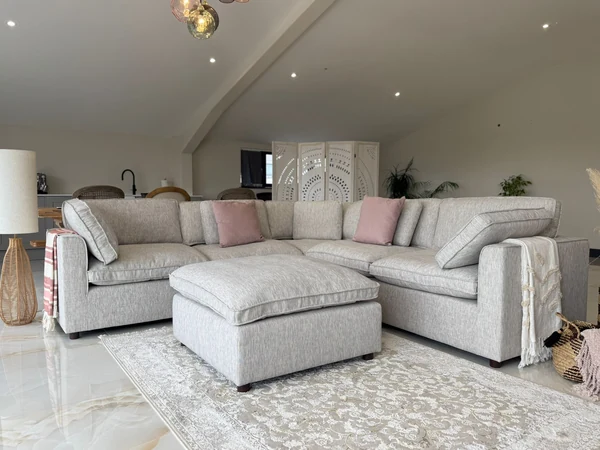 Santorini Sofa with Footstool, view 4