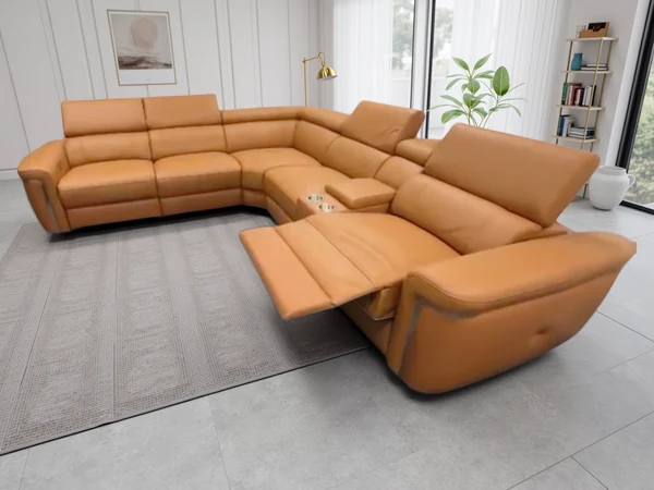 Somerville Electric Recliner Sofa Tan, view 4
