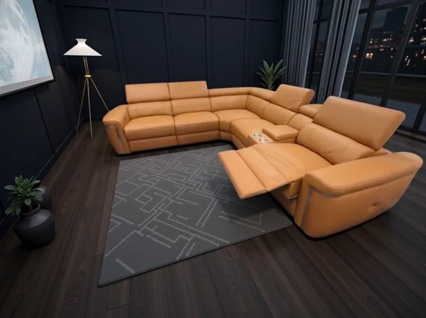 Somerville Electric Recliner Sofa Tan, view 5