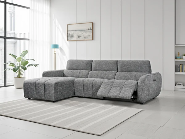 Turin Electric Recliner Sofa Left Hand