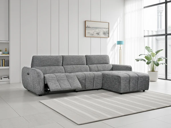 Turin Electric Recliner Sofa Right Hand