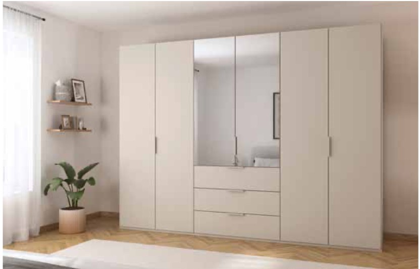 Fifty Hinged Door Wardrobe, Colour Finish
