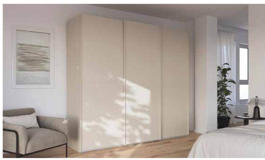 Fifty Sliding Door Wardrobe, Colour Finish