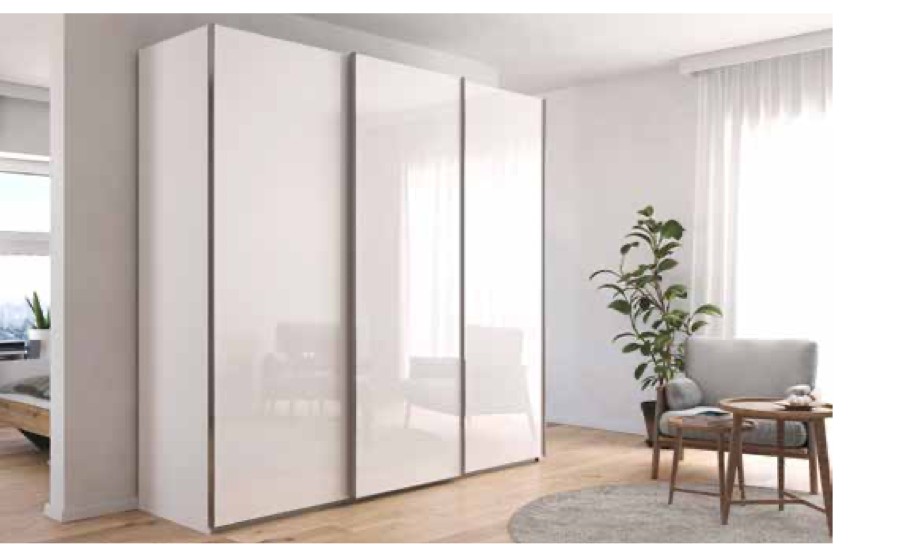Fifty Sliding Door Wardrobe, High Polish